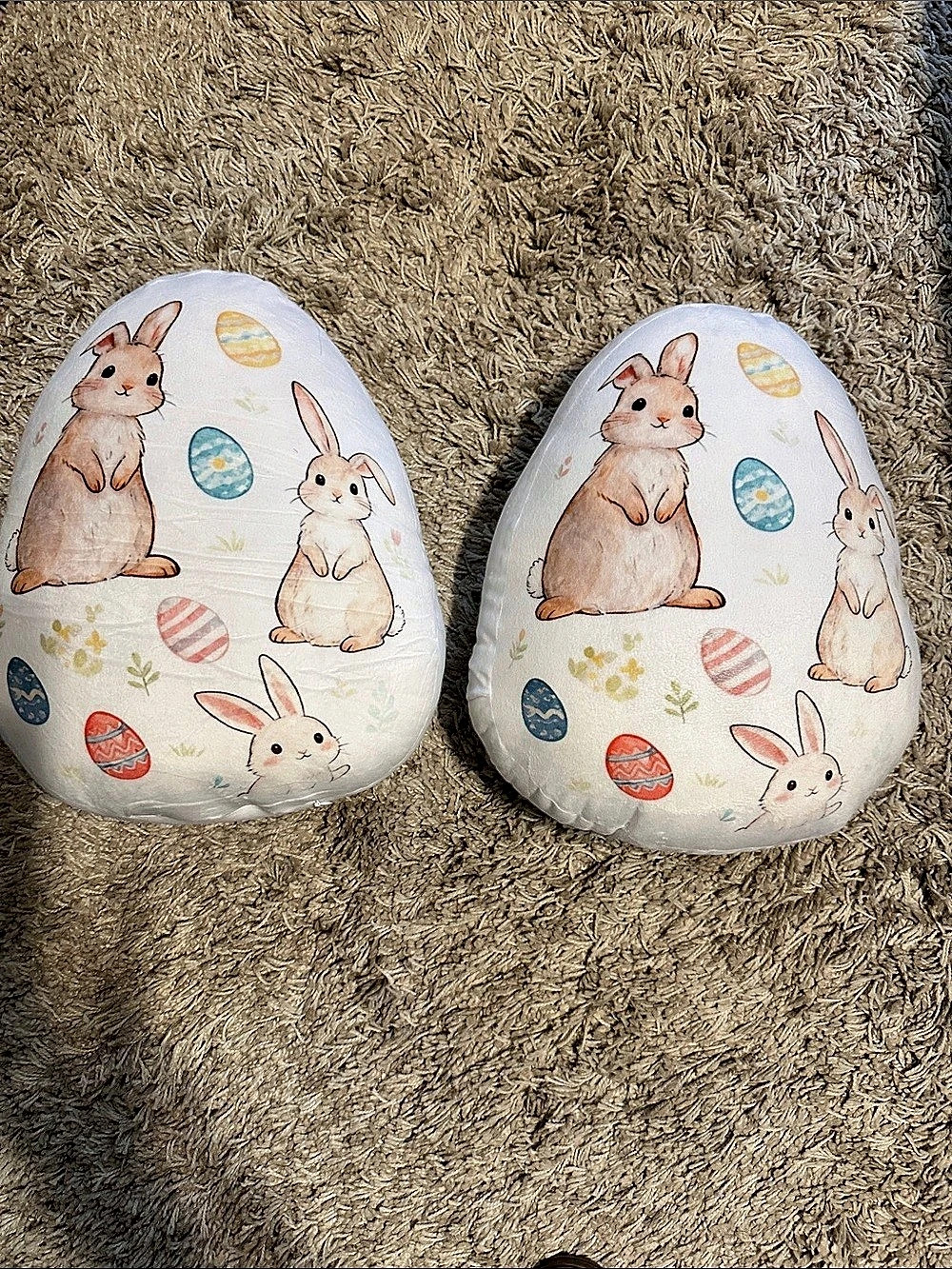 Rabbit Easter Egg Pillows very soft